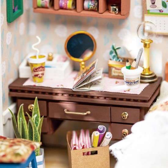 3D Foldable Miniature ROBOTIME Bedroom