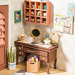 3D Foldable Miniature ROBOTIME Bedroom