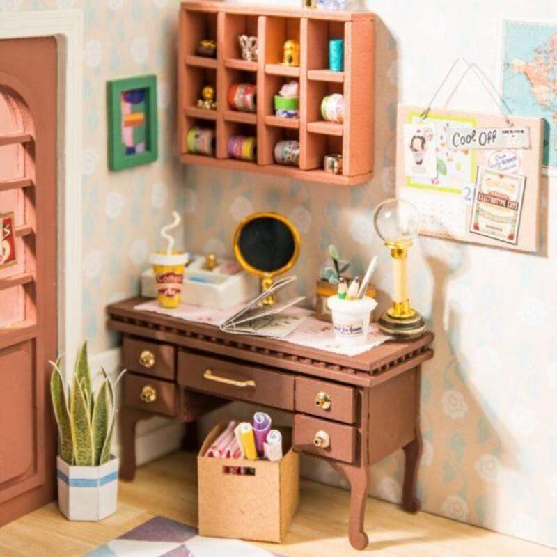 3D Foldable Miniature ROBOTIME Bedroom