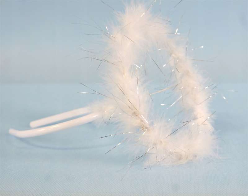 Headband with an angel halo, white