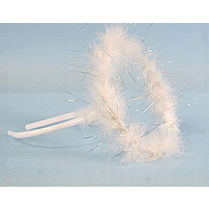Headband with an angel halo, white