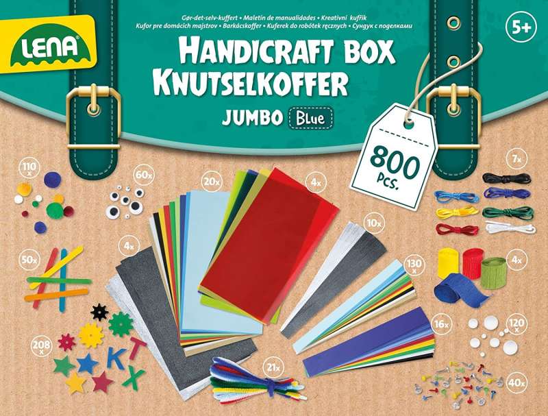 LENA Handicraft Box Jumbo Set, 800 pcs.