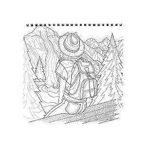 Coloring Book Anti-Stress for Working with Markers. Bright Impressions!