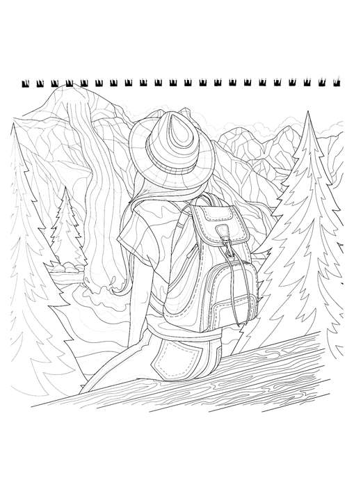 Coloring Book Anti-Stress for Working with Markers. Bright Impressions!