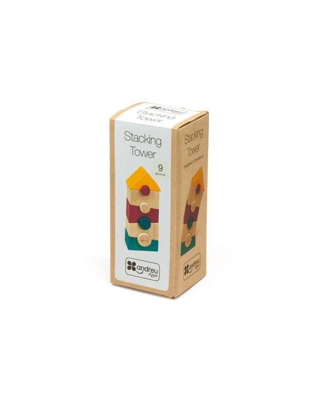 Developmental Wooden Toy ANDREU - Tower/Pyramid