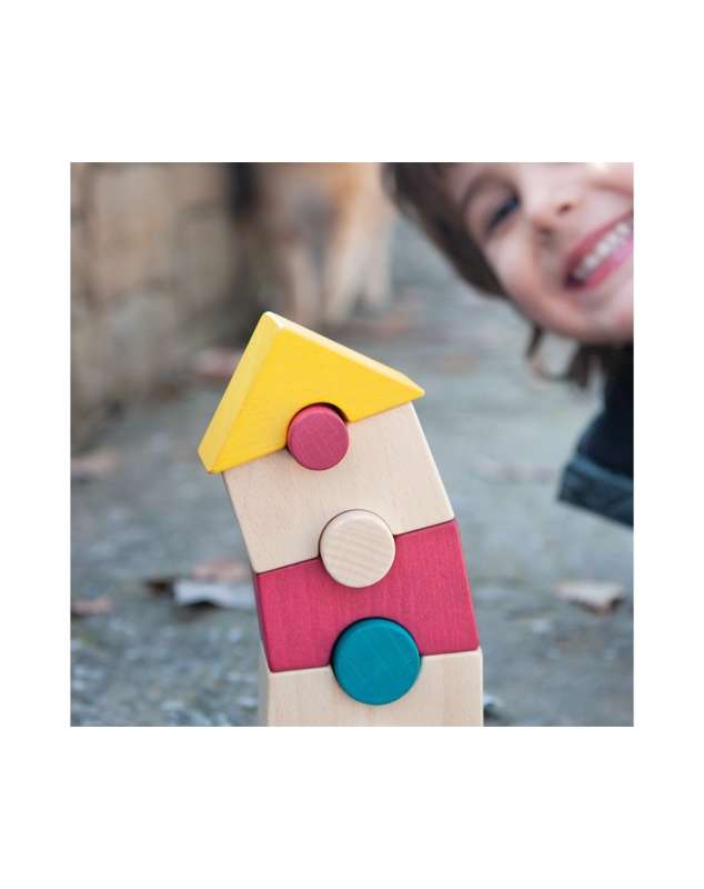 Developmental Wooden Toy ANDREU - Tower/Pyramid