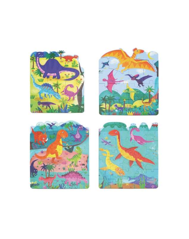 ANDREU Puzzle - World of Dinosaurs 4 in 1