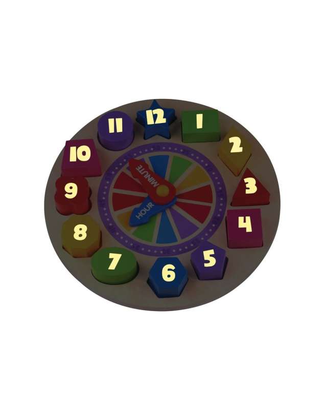 ANDREU Puzzle Clock, Glowing in the Dark
