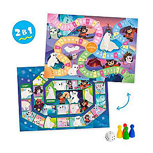 Walking game with chips for toddlers 2 in 1. Umka. Fun races + Ice labyrinth
