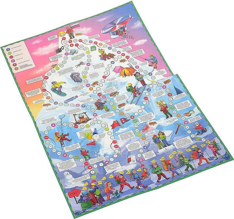 Board Game with Tokens. Everest