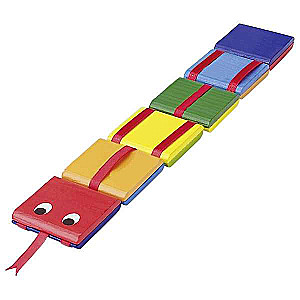 Wooden toy GOKI - magic rattling snake, 32cm