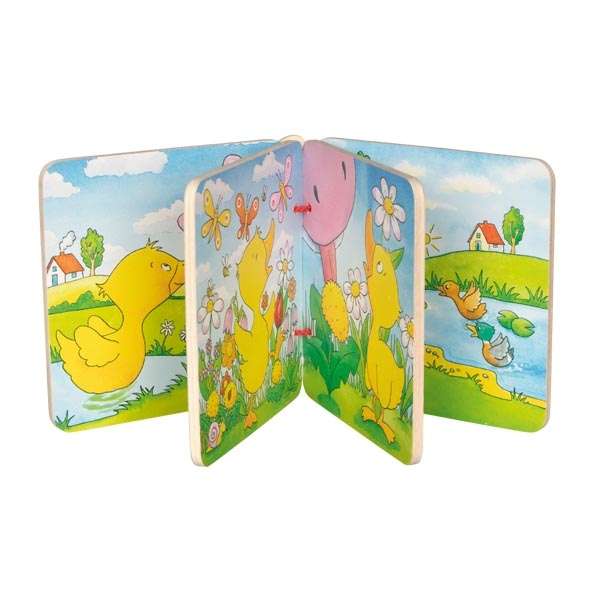 Educational game GOKI wooden book Little Duck