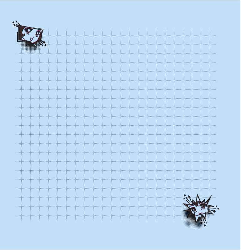 Anime Style Notebook Blue, 32 Sheets