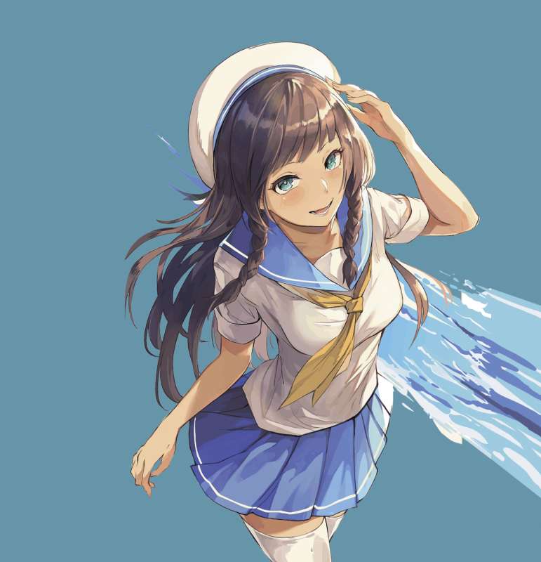 Anime Style Notebook Blue, 32 Sheets