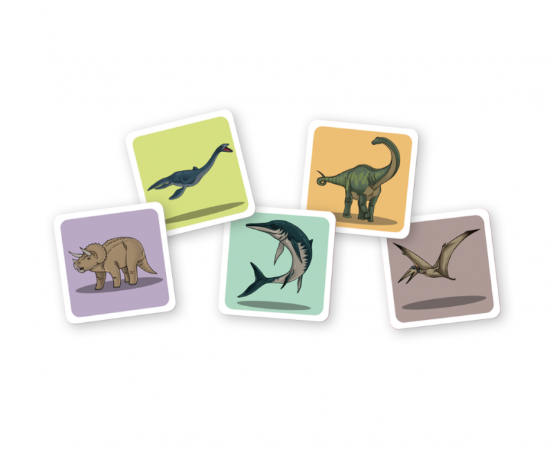 Board Game - Memory. Dinosaurs