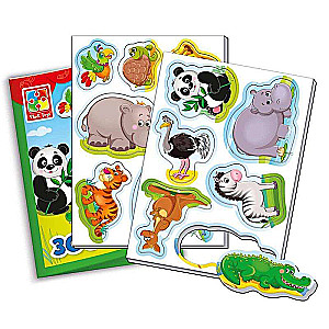 Magnetic game - My Little World Zoo 15 pcs.
