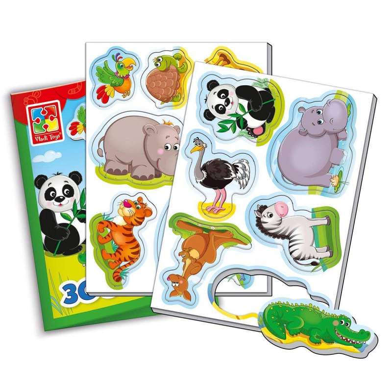 Magnetic game - My Little World Zoo 15 pcs.