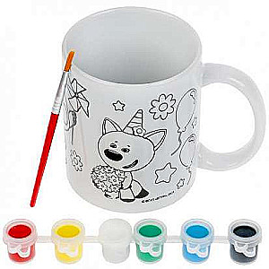 Ceramic mug for painting MiMiMishki