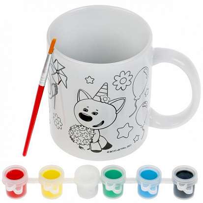 Ceramic mug for painting MiMiMishki