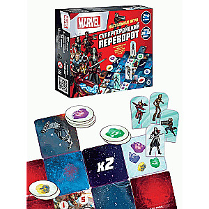 Board Game. Turnover. Superhero Turnover. Marvel