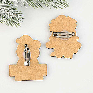 Set of pins for best friends Daddy of the New Year, 8 x 12 cm