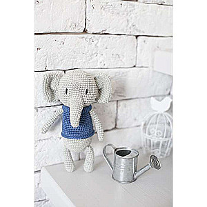 Amigurumi: Soft Toy Baby Elephant Mo, Knitting Set, 10 × 4 × 14 cm