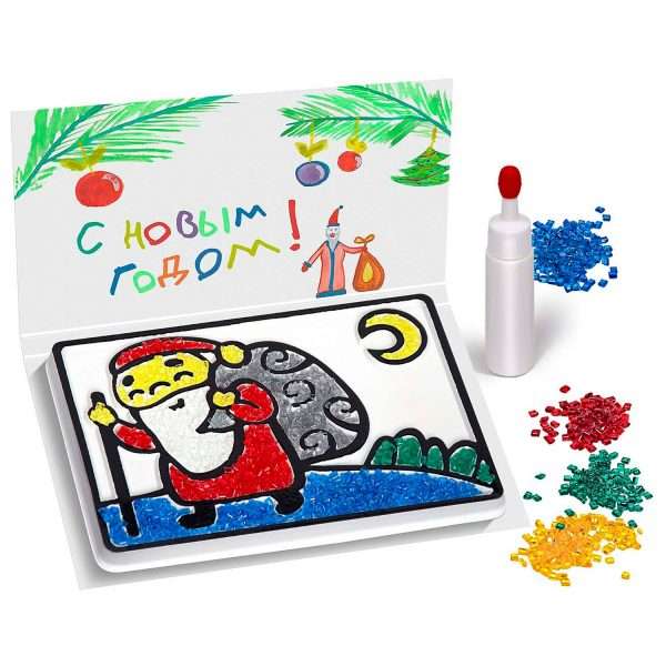 Creative Set - Pour on Glue. Santa Claus