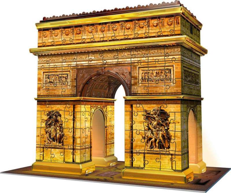 3D puzzle Arc de Triomphe with backlight