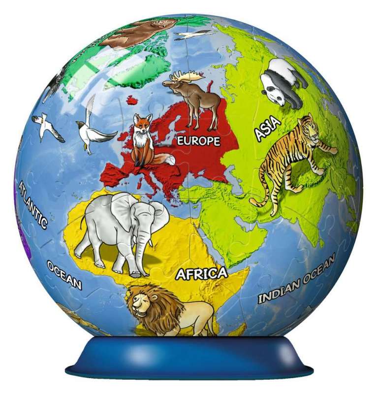3D Puzzle Globe, 72 pieces