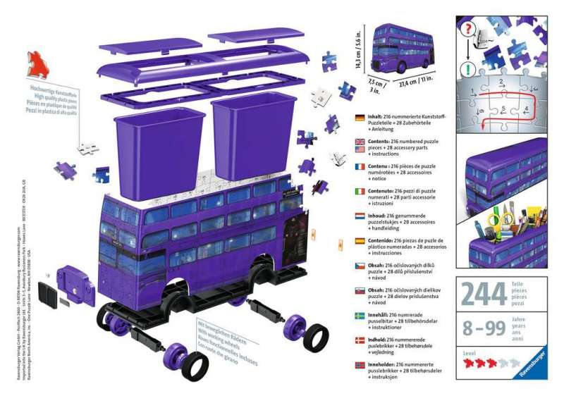 3D puzzle Night Bus Harry Potter