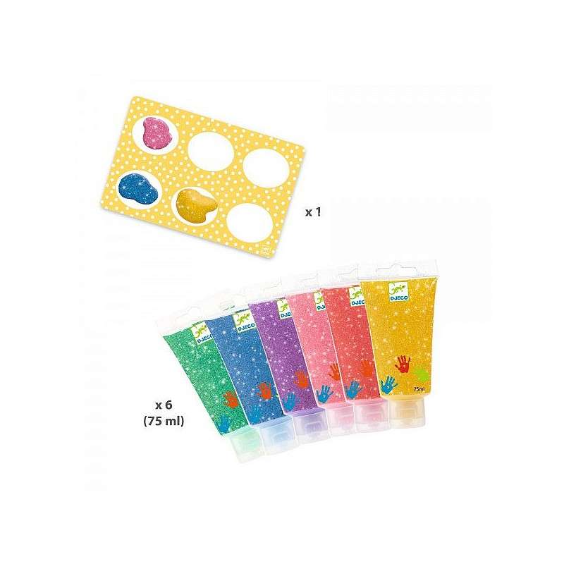 Finger Paints - 6 Colors - Shiny