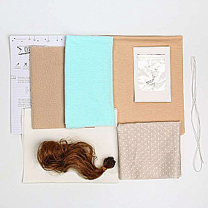 Interior doll Lola, sewing kit, 18.9 × 22.5 × 2.5 cm