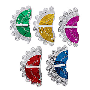 Foil Balloon d-30 cm Ovals with Slots Mix
