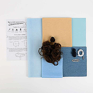 Interior doll Catti, sewing kit, 22.4 × 15.6 × 5.2 cm
