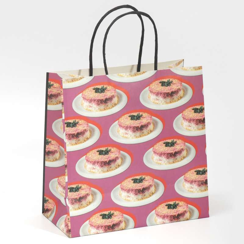 Gift Bag Fur, 22 x 22 x 11 cm