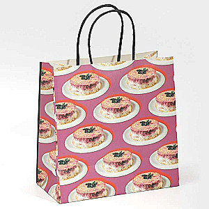 Gift Bag Fur, 22 x 22 x 11 cm