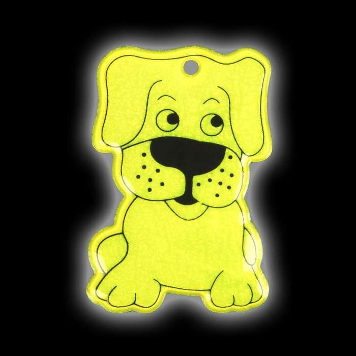Reflective element dog 6*3.5 cm chain MIX