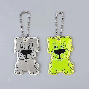 Reflective element dog 6*3.5 cm chain MIX