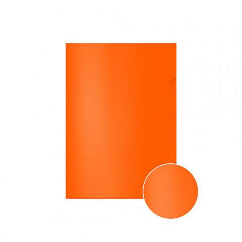 Corner folder plastic ErichKrause® Glossy Neon, A4, semi-transparent, assorted