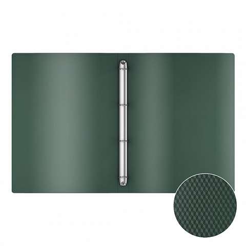 ErichKrause® Diamond Original Plastic 4-Ring Binder, 35 mm, A4, Green