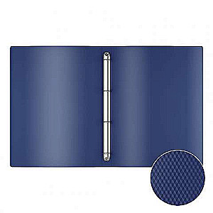 4-Ring Plastic Folder ErichKrause® Diamond Original, 35 mm, A4, Blue