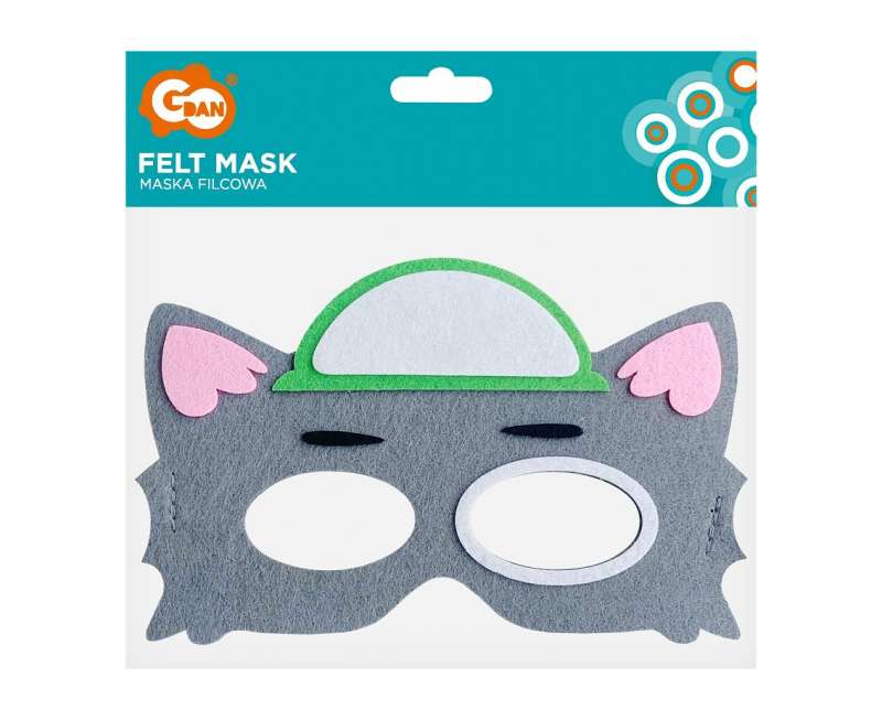 Felt Mask Dog Brigade - Ecologist, size 18 x 12 cm