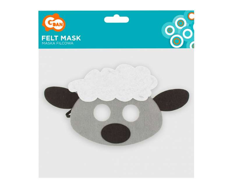 Felt Mask Sheep, size 25 x 14 cm
