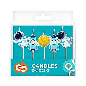 Space Candle Set, 5 pcs