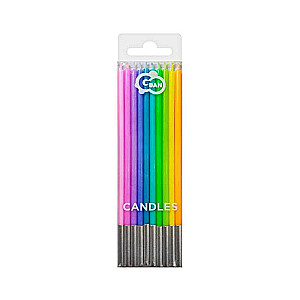 Set of Candles Pastels, size 14.5 cm, 10 pcs.