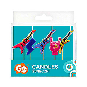 Guitars Candle Set, 5 pcs