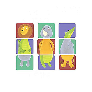 Board game Puzzle Trio. Living Emotions 30 Cards