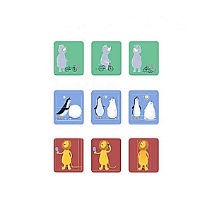 Board game Puzzle Trio. Living Emotions 30 Cards