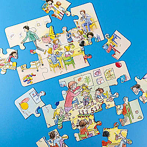 Puzzles with Connie. Kindergarten