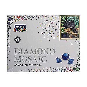 Diamond Mosaic 30x40 cm frame 33x43 cm BLACK PANTHER